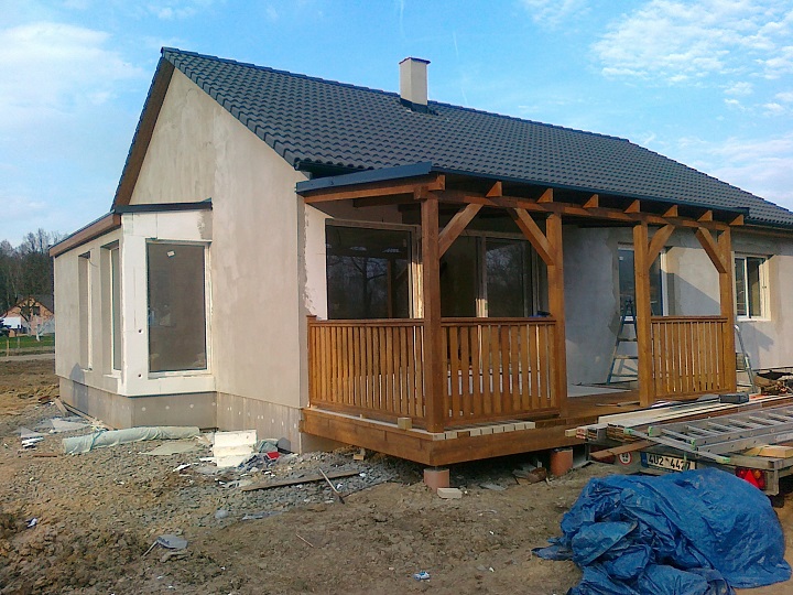 Montáž přístřešku, terasy RD