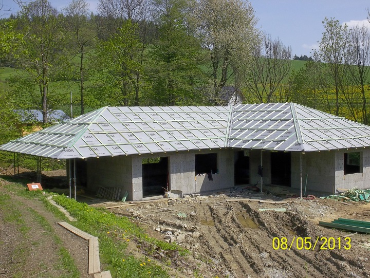 Konstrukce krovu RD Hošťálková 1.2